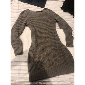 Boohoo gray sweater dress